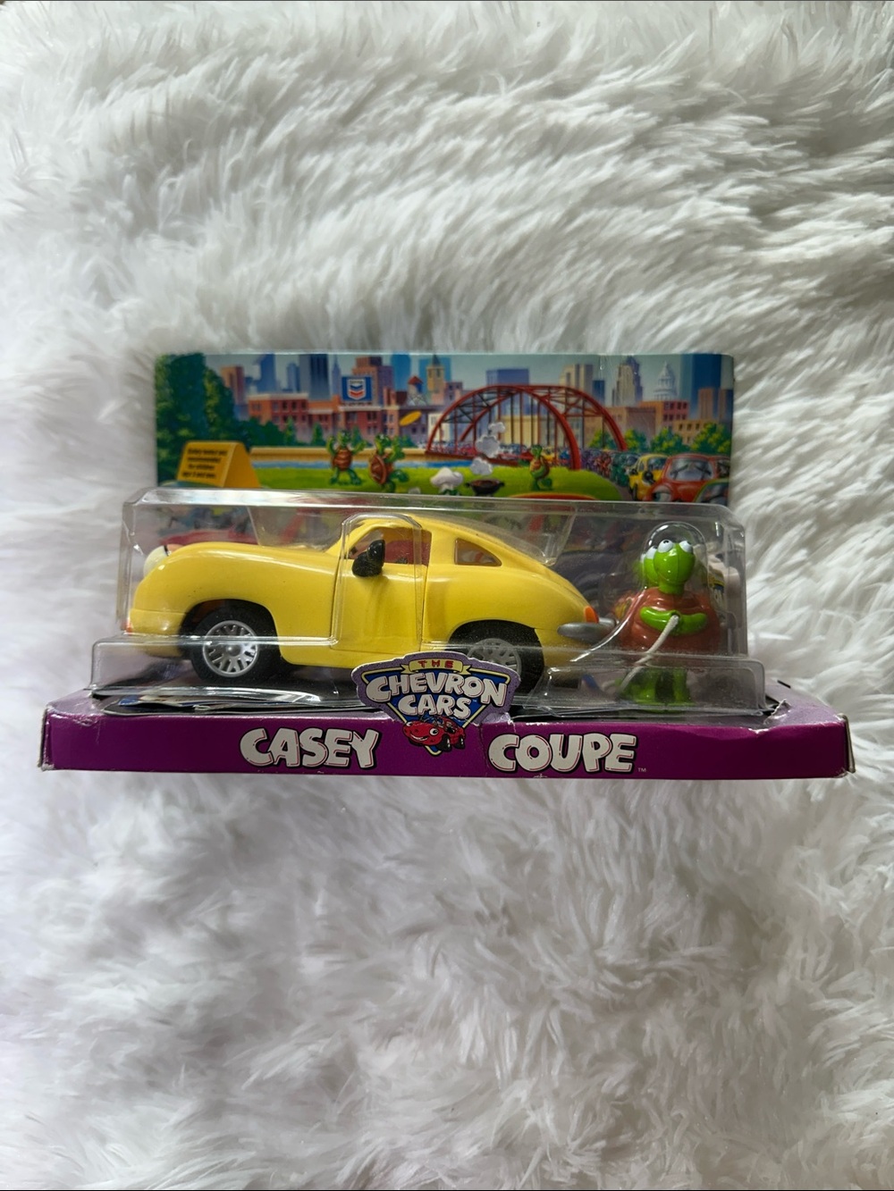 Casey Coupe Yellow Toy Car with Figure